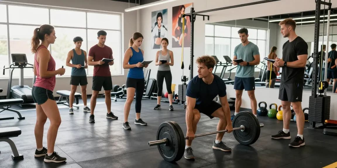 Training in Unique Pharma Steroïden Winkel met diverse sporters die krachttraining doen.