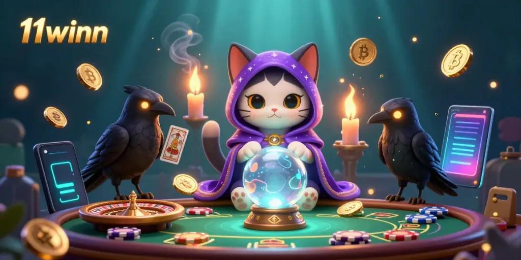 Experience dynamic gaming action with 11winn's vibrant casino atmosphere.
