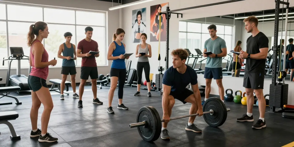 Training in Unique Pharma Steroïden Winkel met diverse sporters die krachttraining doen.