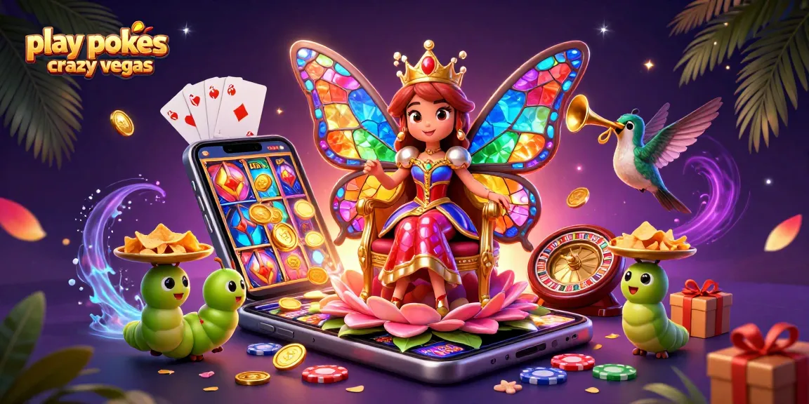 Spin colorful reels and win big by playing pokies at Crazy Vegas, featuring dynamic slot game action.